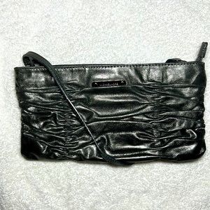 Michael Kors Silver Leather Clutch